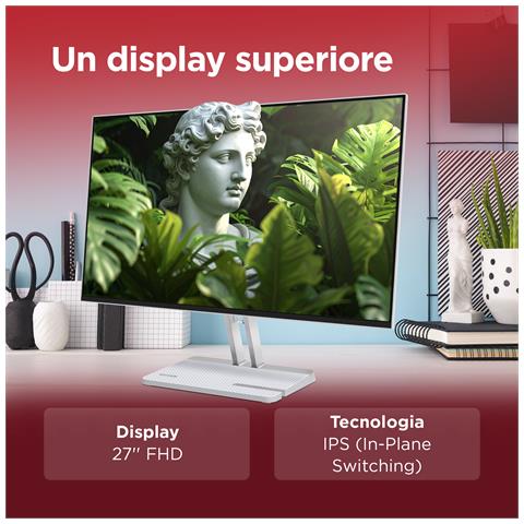 L27-4C - Monitor 27" IPS Flat FHD 1920x1080 0 144Hz 1ms - Speakers AMD FreeSync 2xHDMI 1.4 + 1xVGA - Stand Tilt Cavo HDMI incluso - Foto 2