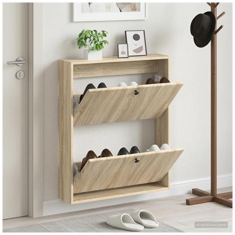 Mobiletto per Scarpe da Muro BREDA 71 x 17 x 86 cm - Foto 2