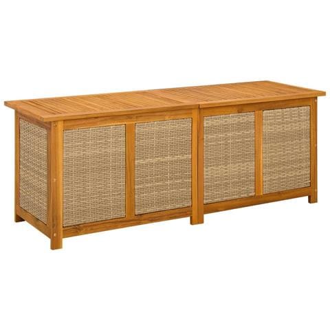 Scatola di Stoccaggio per Giardino 185 L 150 x 50 x 56 cm Beige - Foto 1