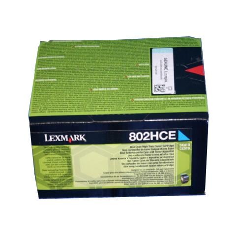 80C2HCE Toner Originale Ciano per Lexmark CX410de / CX510de Capacità 3000 Pagine - Foto 2