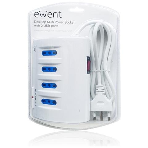 Mutlipresa Da Scrivania 4 Prese Ita, 2 Ita / Schuko - 2 Usb - Foto 5