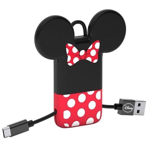 Portachiavi Cavo Micro USB Disney Minnie per Trasmissione Dati e Ricarica Android 22 cm  - Foto 1