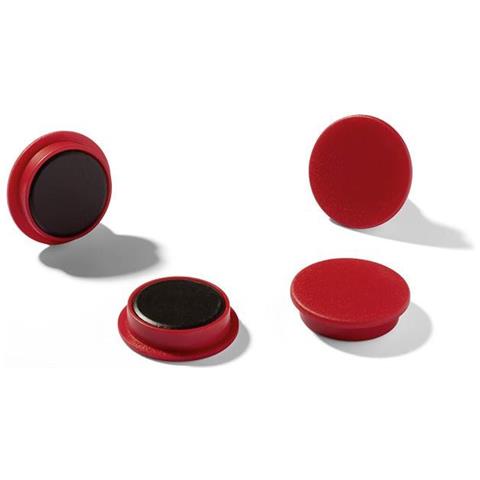 Magneti Rotondi 21 Mm Forza Magnetica Di 210p Colore Rosso 20 Pz - Foto 1