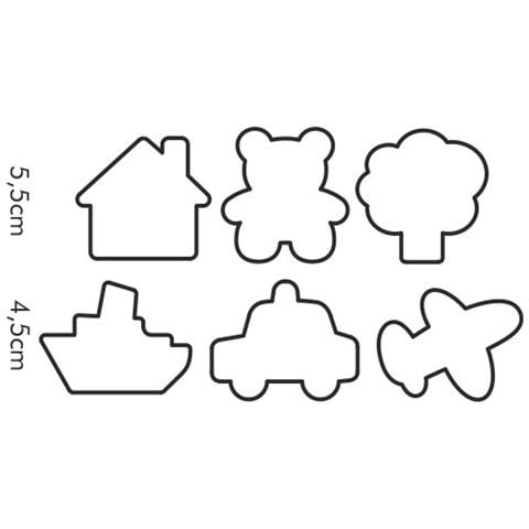 Set 6 Tagliabiscotti X Bambini In Anello Delicia Kids - Foto 3
