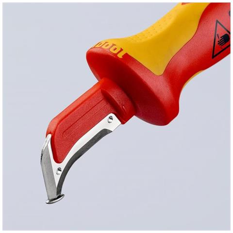 98 55 SB Taglierino Rosso, Giallo Coltello a lama fissa - Foto 7