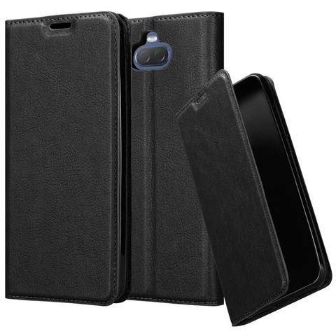Custodia Compatibile Con Sony Xperia 10 Plus In Nero Di Notte - Coperchio Protettiva Con Chiusura Magnetica, Funzione Stand E Tasca Per Le Carte - Foto 1