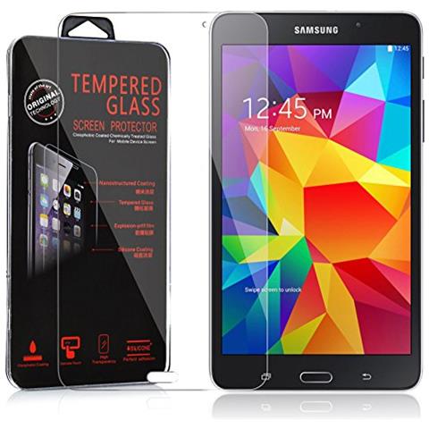 Pellicola Protettiva Per Samsung Galaxy Tab 4 (7 Zoll) In Elevata Trasparenza - Vetro Temprato Blindato Per Display 0,3mm Con Angoli Arrotondati - Foto 1