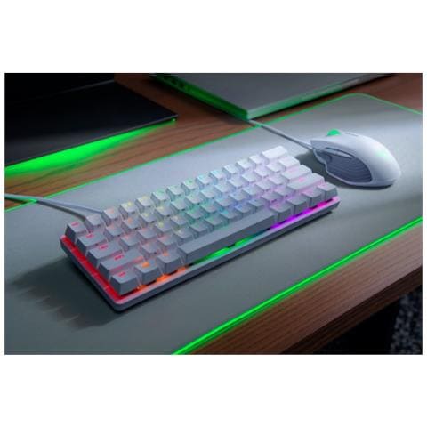 Tastiera Gaming USB Huntsman Mini Colore Bianco (Layout QWERTY)  - Foto 2