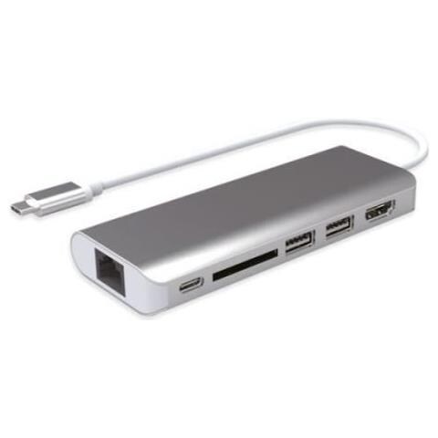 Ml309880 - Mini Dock Usb-c Power Delivery - 6 In 1 - Lettore Di Schede Usb 3.0 Hub Hdmi - Sideral Grey - Foto 2