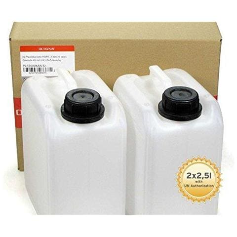 2x 2.5 L Scatola Metallica Fatta Da Hdpe Din 45 Mm Cap E Certificazione Delle Nazioni Unite Bombola Acqua Cibo-safe - Foto 4