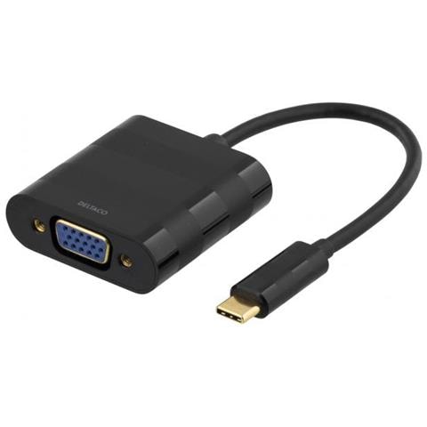 Usbc-vga Cavo E Adattatore Video Usb Tipo-c Vga (d-sub) Nero - Foto 1