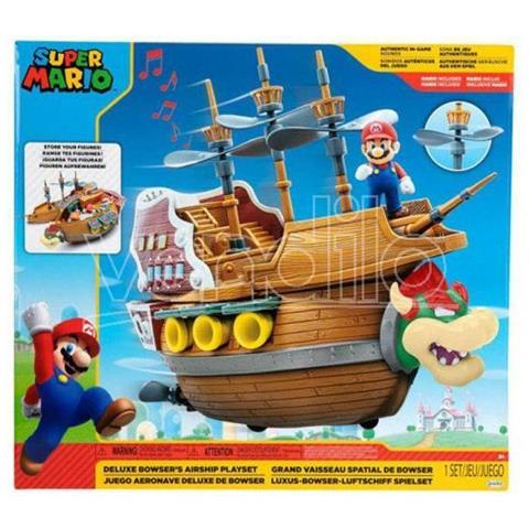 Super Mario Deluxe- Bowser Airship Playset - Foto 1