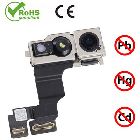 Fotocamera Frontale Per Iphone 15 Sensore Selfie 12mp, Nero - Foto 4