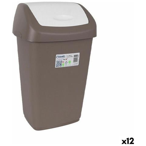 Secchio Della Spazzatura Tontarelli Aurora 9l (12 Unità) - Foto 1