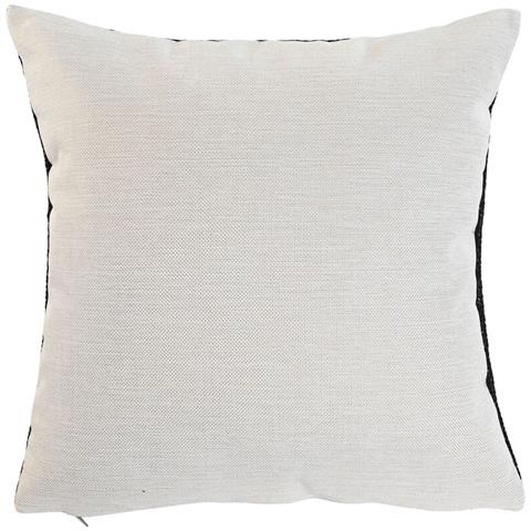 Cuscino Home Esprit Bianco Nero Palma 42 X 15 X 42 Cm - Foto 2