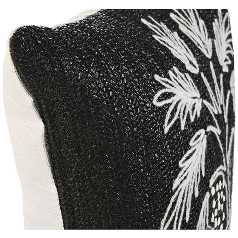 Cuscino Home Esprit Bianco Nero Palma 42 X 15 X 42 Cm - Foto 6
