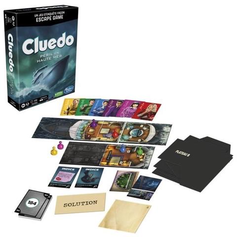 Gioco Di Abilità Hasbro Cluedo Péril En Haute Mer (fr) - Foto 1