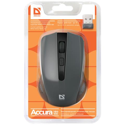 MM-935 mouse Ufficio Ambidestro RF Wireless Ottico 1600 DPI - Foto 2