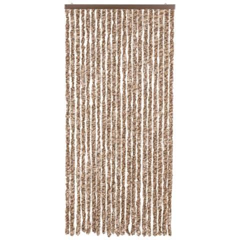 Tenda Antimosche Beige E Marrone Scuro 100x230 Cm In Ciniglia - Foto 3