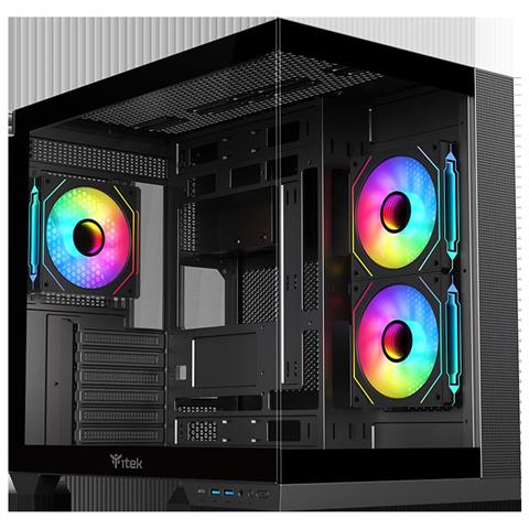 Case Gaming DARK CAVE DS Tower ATX Micro ATX Mini-ITX - Foto 1