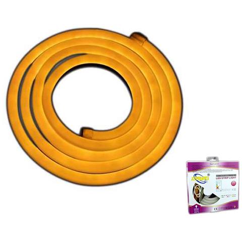 Striscia Led 2 Mt Metri Luce Calda Flessibile Tubo Decorativo Neon Ip65 12v Auto - Foto 1