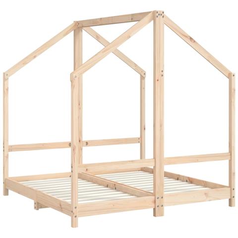 Giroletto Per Bambini 2x (70x140) Cm In Legno Massello Di Pino - Foto 3