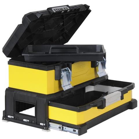 Cassetta Portautensili Porta Attrezzi In Metallo Trasportabile Con Cassetto E Vaschetta Estraibile - Foto 1