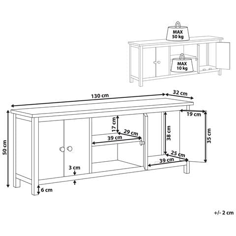Mobile Tv Legno Legno Chiaro Salton - Foto 5