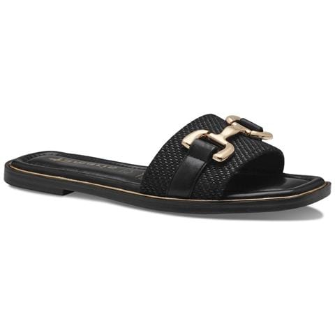Black Casual Open Slippers Ciabatte Tessile Scarpe Donna Nero Eu 37, 1-27100-42 001 - Foto 1