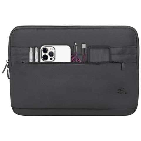 Custodia per Laptop 8204 da 13-14" Impermeabile in Poliestere Colore Nero - Foto 2