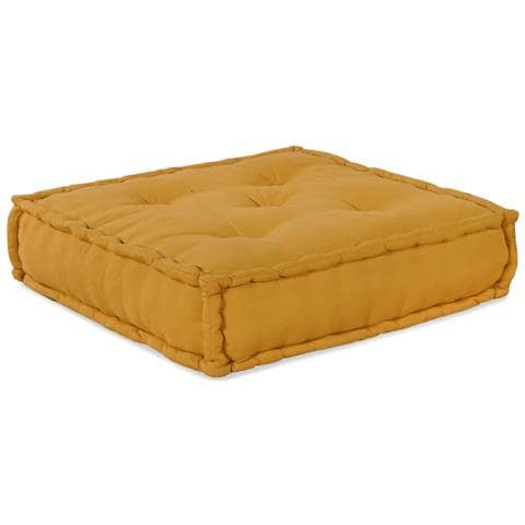 Pouf Modulare Giallo 70x70x54 in Tessuto - Foto 10