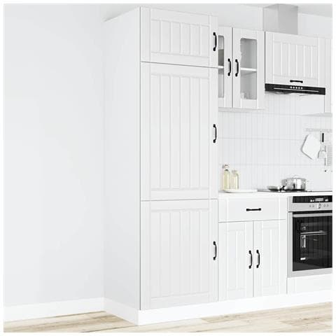 Armadio Da Cucina Lucca Bianco In Legno Multistrato - Foto 2