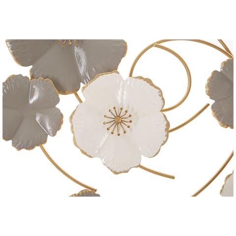 Decorazione In Metallo 3d Cerchi 10 - Multicolore - Metallo - 63,5x5x67,9 Cm - Foto 2