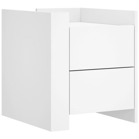 Lusso Casadino -  Comodino Bianco 45x50x50 Cm In Truciolato - Foto 1