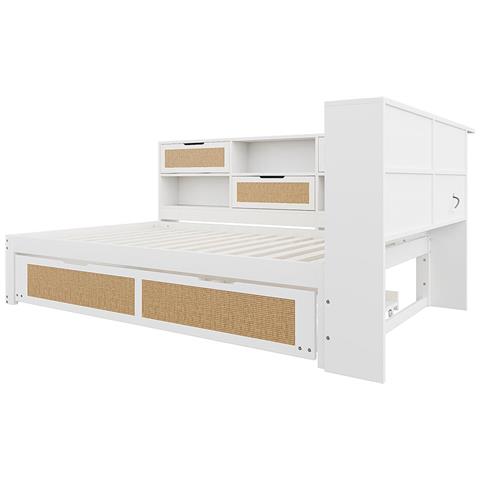 Divano Letto 140x200 Con Letto Estraibile Letto Singolo Per Bambini , Bianco - Foto 4