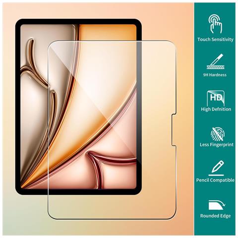 Protezione Schermo In Vetro Temperato 2 Pezzi Per Ipad 11 (a16) 2025 - Foto 2