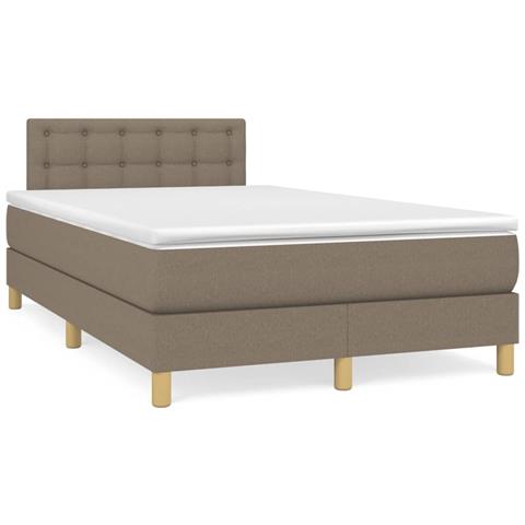 Giroletto a Molle con Materasso Tortora 120x190 cm in Tessuto - Foto 2