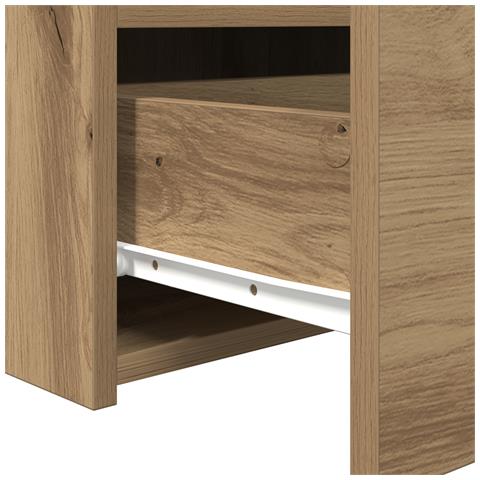 Comodino  con luci LED Rovere Artigianale 50x40x45 cm - Foto 9