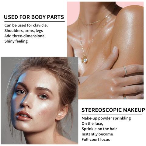 Puff Fairy Damski Illuminante Scintillante In Stick Primer Cipria Trucco - Foto 4