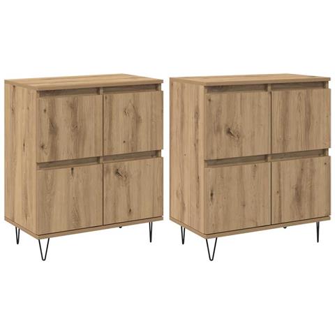 Sideboards 2 pcs rovere artigianale 120 x 35 x 70 cm - Foto 1