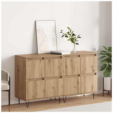 Sideboards 2 pcs rovere artigianale 120 x 35 x 70 cm - Foto 2