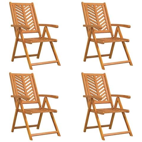 Poltrona Reclinabile 4 pcs Marrone 57 x 71 x 90cm legno - Foto 1