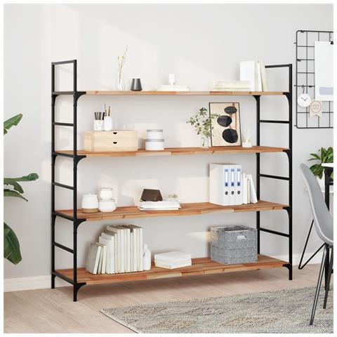 Mensole da Parete 2 pz 120x40x2 cm Legno Acacia Rifinito a Olio - Foto 2