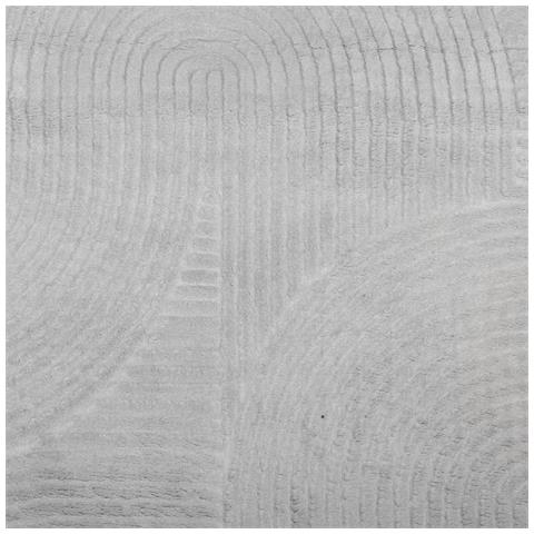 Tappeto IZA a Pelo Corto con Aspetto Scandinavo Grigio Ø 160 cm - Foto 9