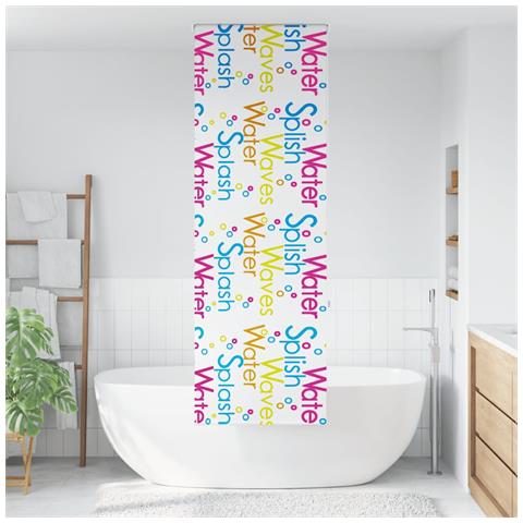 Tenda a Rullo Doccia 60x240 cm Larghezza Tessuto 56 cm - Foto 2