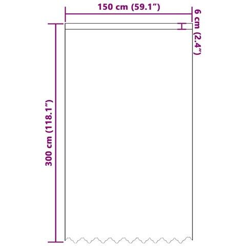 Tende con tende Bianco 150 x 300 cm Poliestere - Foto 8