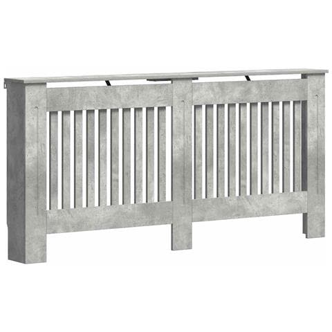 Copertura per radiatori Grigio cemento 172 x 19 x 81,5 cm - Foto 1