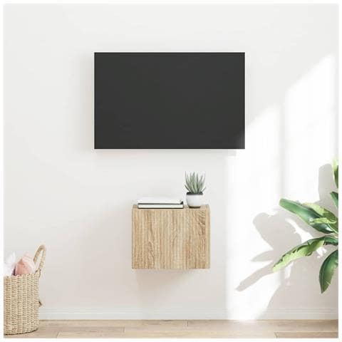 Mobile TV da parete Sonoma 60 x 31 x 29.5 cm Legno multistrato - Foto 2