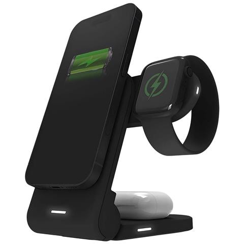 Caricatore Wireless Chargetree Mag Per Iphone Magsafe / Apple Watch / Airpods, Nero - Foto 5