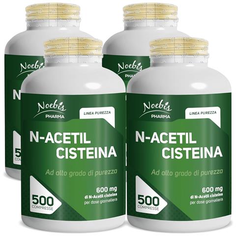 N-Acetil Cisteina 600 mg 500 Compresse - NAC ad Alto Grado di Purezza - Formula Essenziale e Maxi Fornitura (Confezione quadrupla) - Foto 1